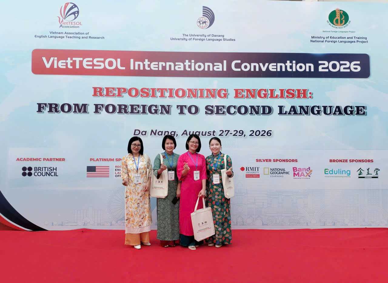 GIẢNG VIÊN KHOA NGOẠI NGỮ, TRƯỜNG ĐẠI HỌC HỒNG ĐỨC BÁO CÁO KHOA HỌC TẠI HỘI THẢO QUỐC TẾ VIETTESOL 2026